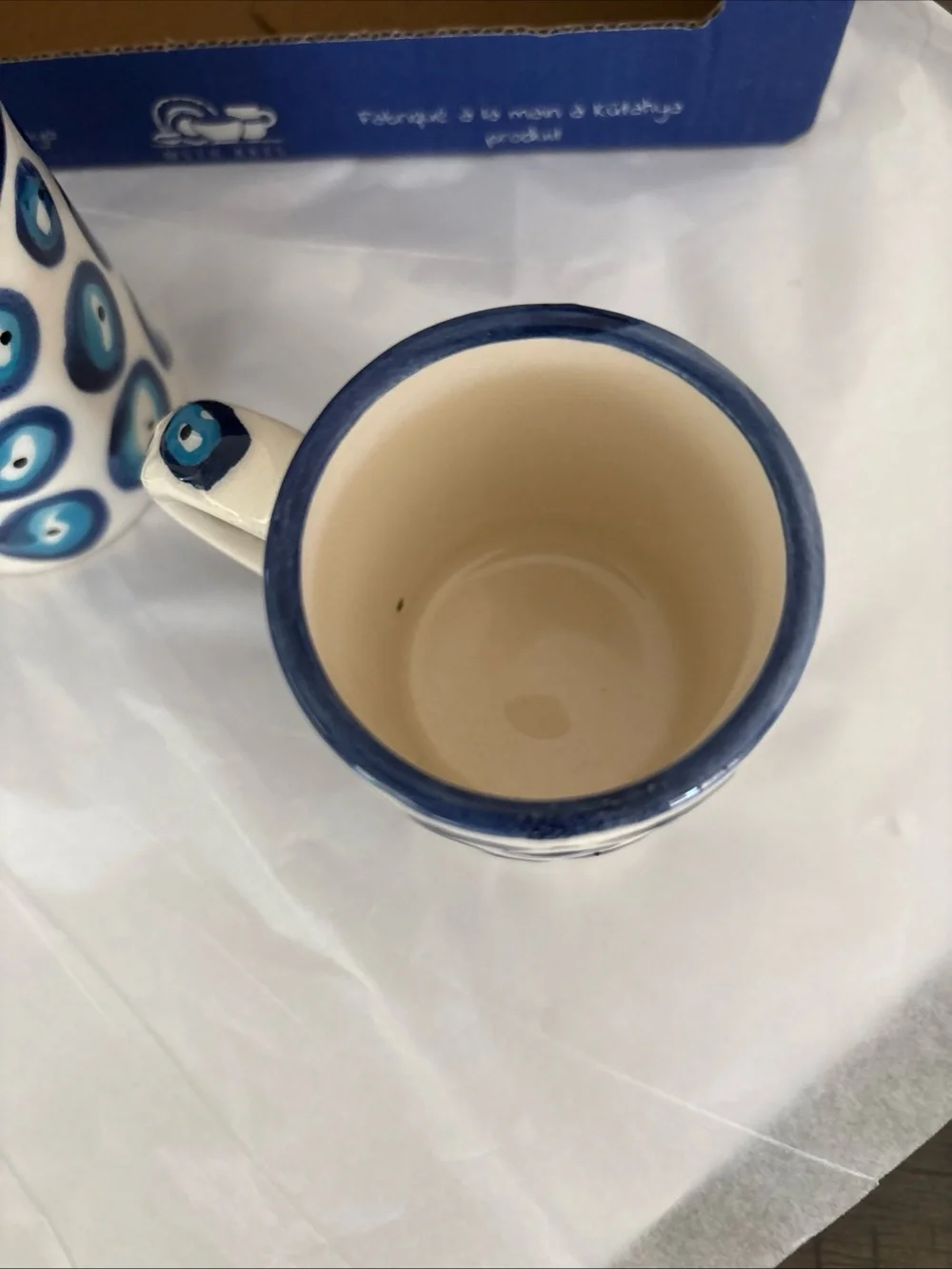 Myth Arts Turkish hand Painted Expresso Coffee cup set NIB